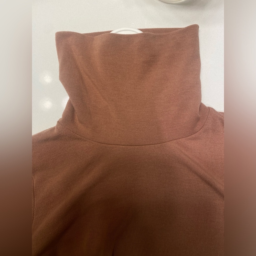 Aritzia Sunday Best Turtleneck Long Sleeve Top size L - Picture 2 of 5